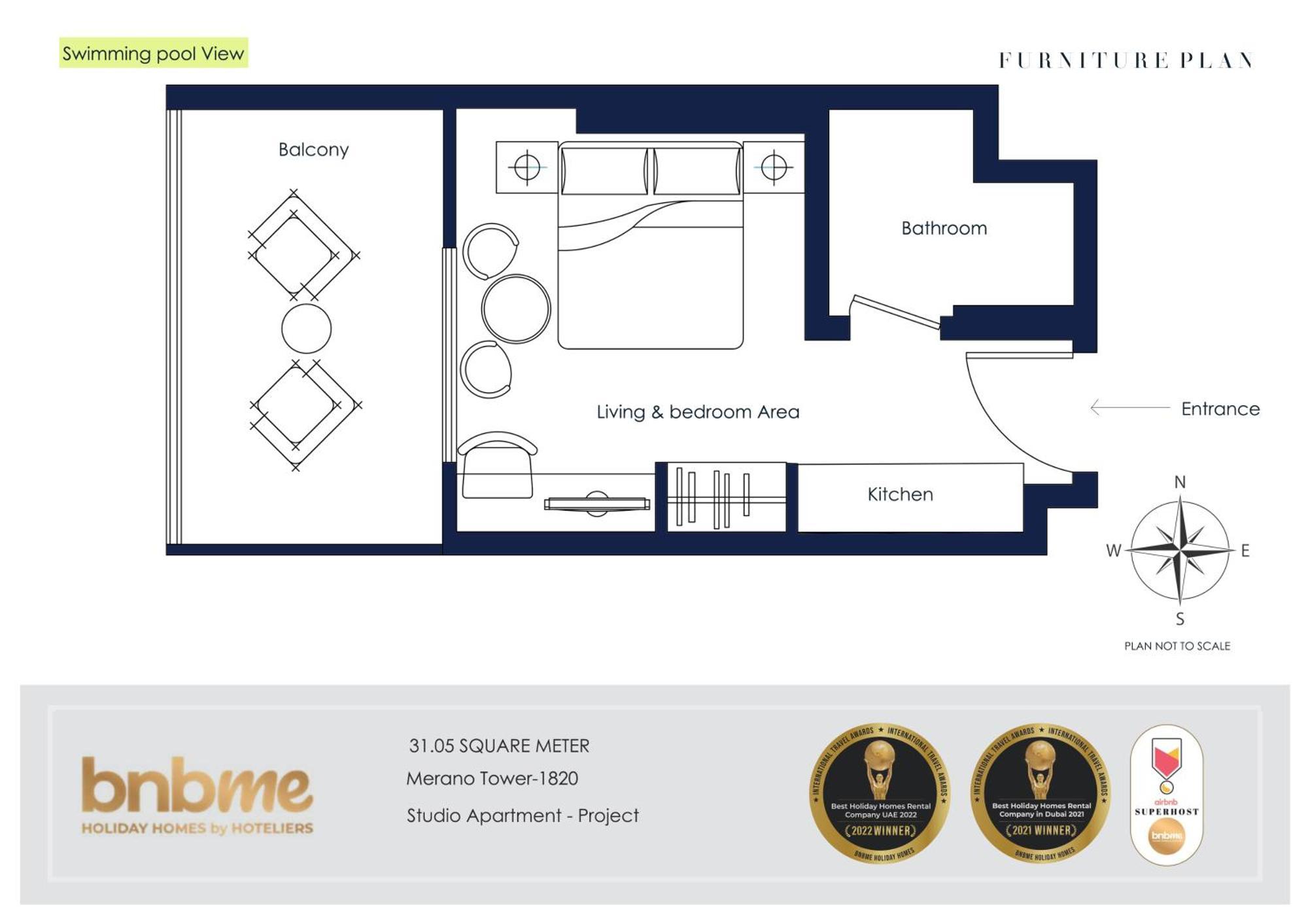 Bnbmehomes - Merano Tower ドバイ エクステリア 写真